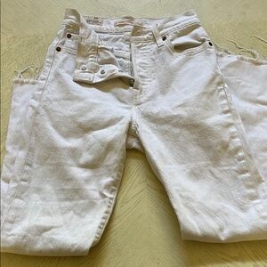 Levi's Women's White Relaxed Jeans